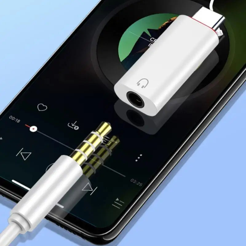 1 3 Type-c Headphone Connector USB C Earphone Adapter Audio Converter Qme
