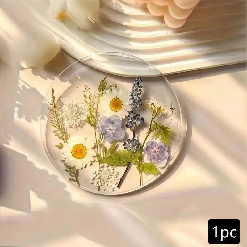 1 Floral Coasters Wedding Birthday Table Decor Mother's Day Gifts 2D Qme B 0