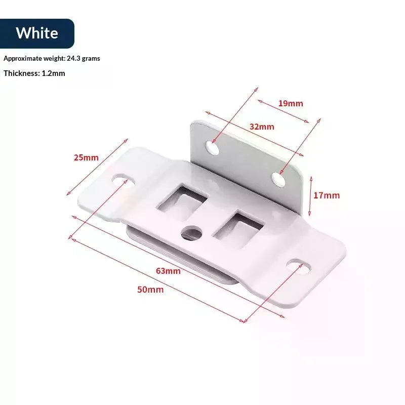4Pcs Home Renovation DIY Tool Accessories Fixed Fastener 2-In-1 Insert Furniture Laminate L-Shaped 90 Degree Connector Qme