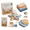 Quilted Sea Animal Tissue Box DIY Kit Handmade Decorative Handmade Tissue Box DIY Kit for Women Beginners Bathroom Office Home Qme B