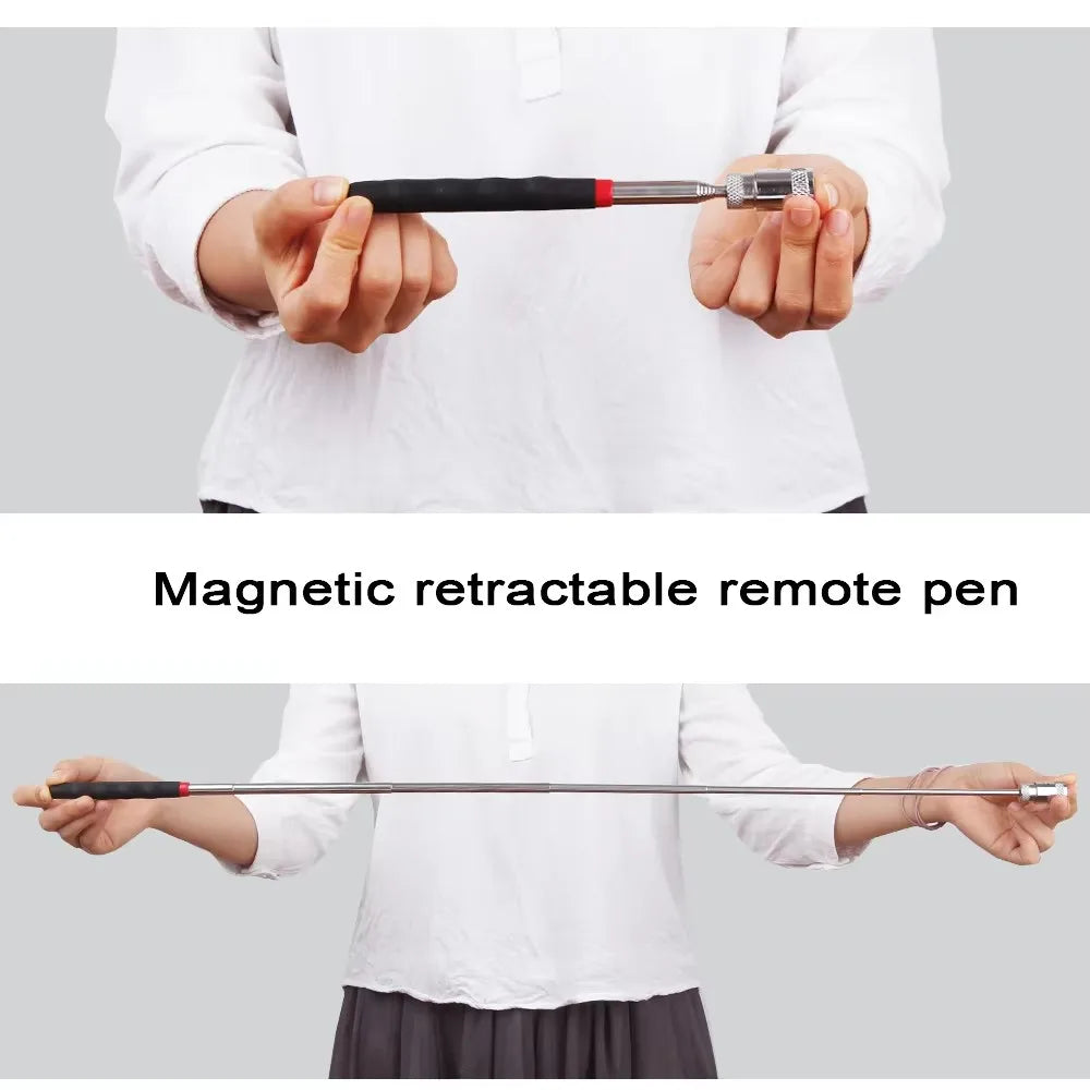 1pc Mini Portable Telescopic Magnetic Magnet Pen Handy Tool Capacity For Picking Up Nut Bolt Extendable Pickup Rod Stick Qme