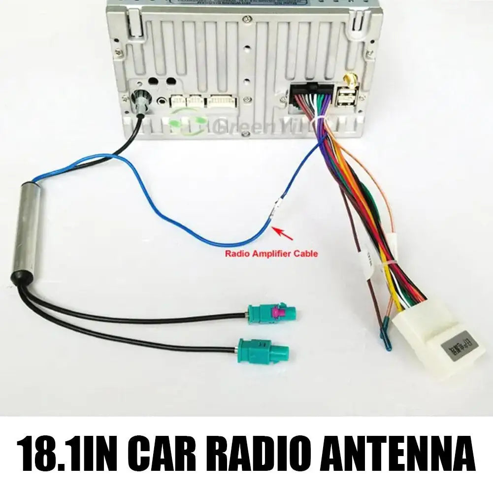 Radio Adaptor Antenna AM FM Car Special Signal Amplifier Dual Fakra Qme
