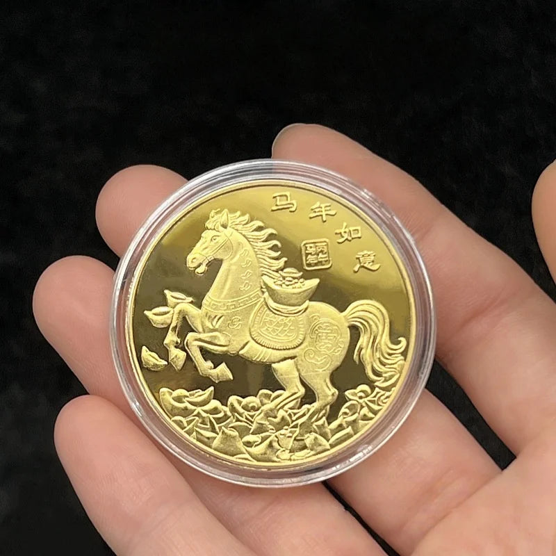 2026 Year Horse Lucky Zodiac Medal Event Souvenir Metal Craft Qme A2