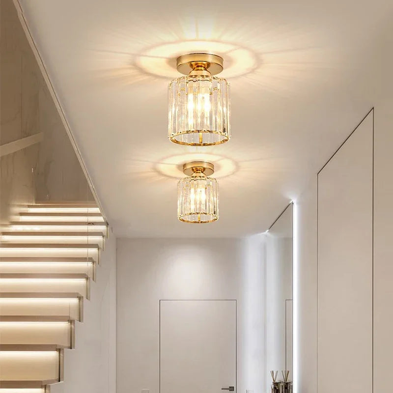 New Crystal Ceiling Chandeliers Living Room Hanging Lamp Bedroom Ceiling Lamp Villa Chandelier Lighting Room decor Lighting Qme