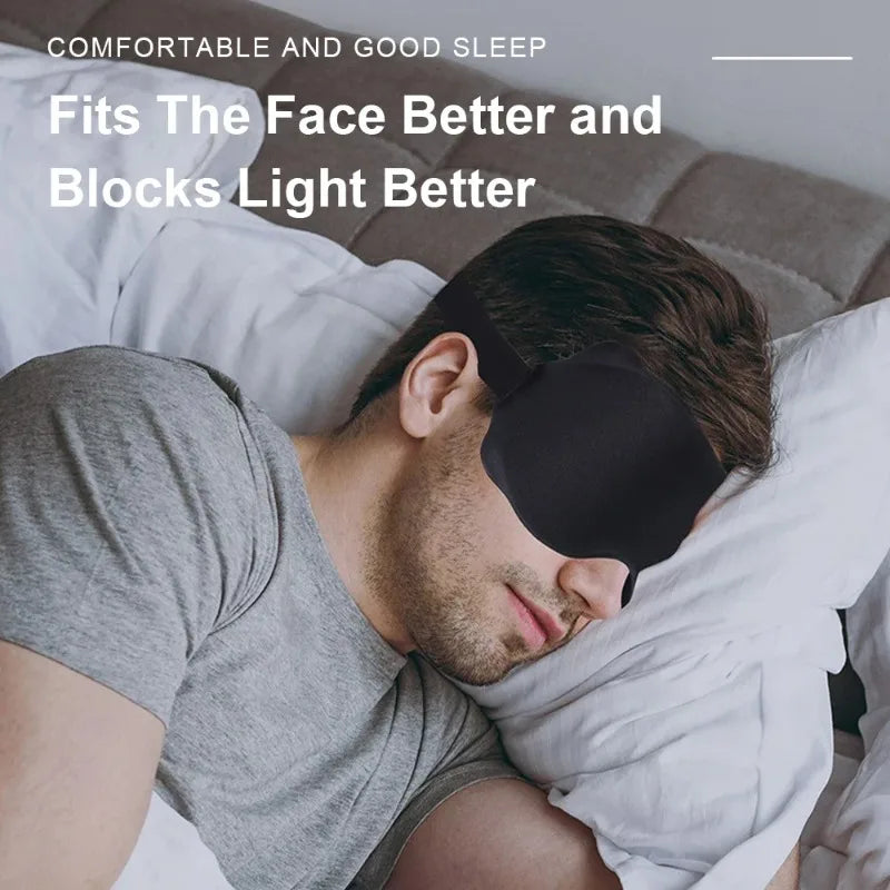 3D Stereoscopic Light-blocking Sleep Eye Mask Breathable Non-pressing Qme