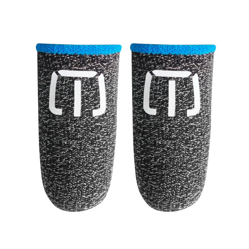 1Pair Touch Screen Shoot Aim Finger Cot Finger Glove Fingertips Cot Breathable Gaming Touchscreen Finger Cover for Mobile Gaming Qme F2