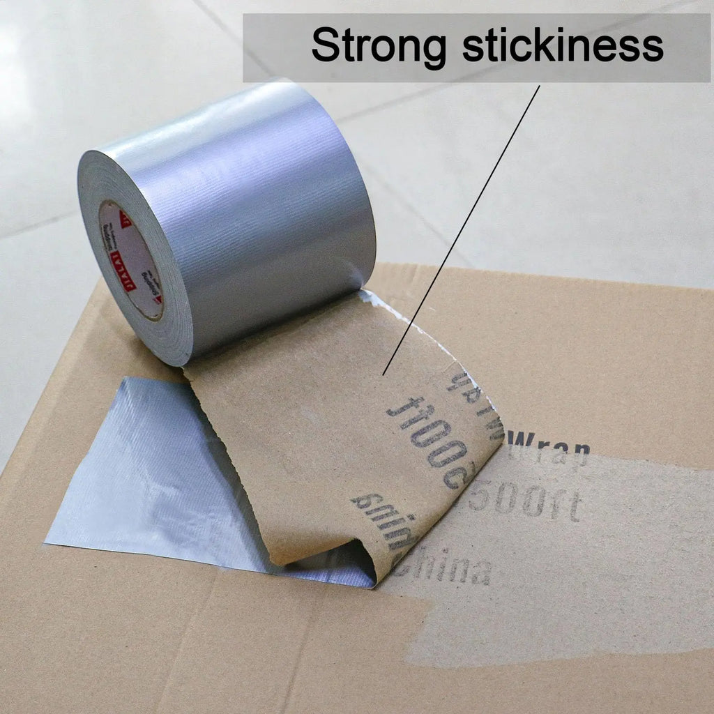 Silver Duct Tape, Industrial Grade Heavy-Duty Waterproof Strong, Flexible, No Residue, for Crafts & Home Improvement Qme