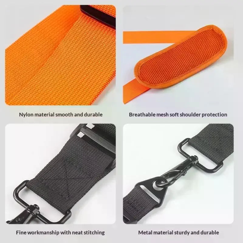 Adjustable Lawn Mower Backpack Straps Nylon Padded Belt Shoulder Strap Harness For Brush Cutter Trimmer Brush Cutter Accessories Qme