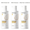 3-Piece Rice Shampoo Conditioner Body Wash Hair Cleansing Qme rice 3-Piece Set