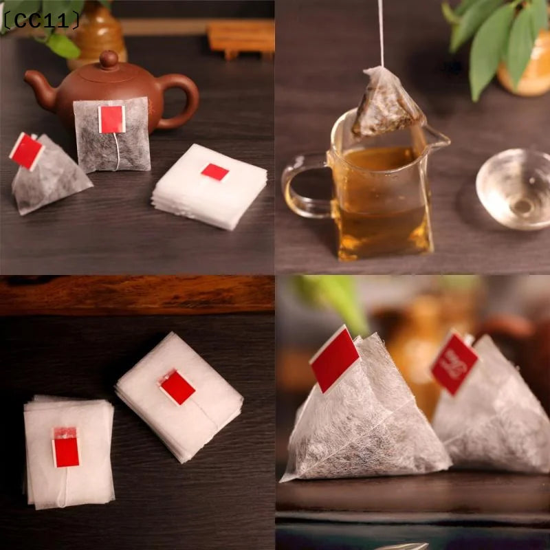 Degradable Corn Fiber Heat-sealable Empty Tea Bags String Filter Qme