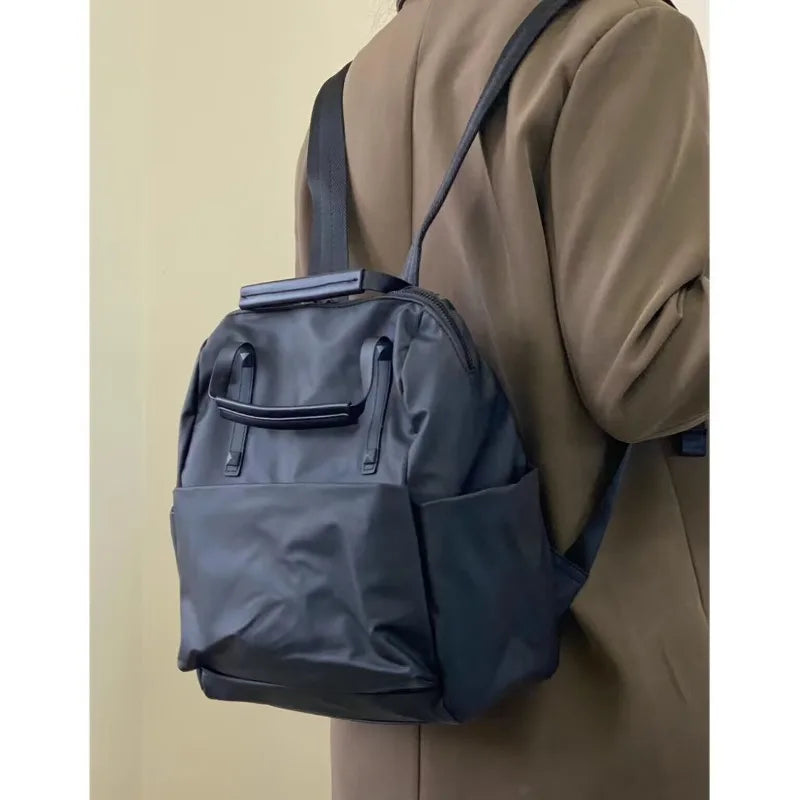 Waterproof Nylon Backpack Trendy Travel Fashionable Versatile Qme