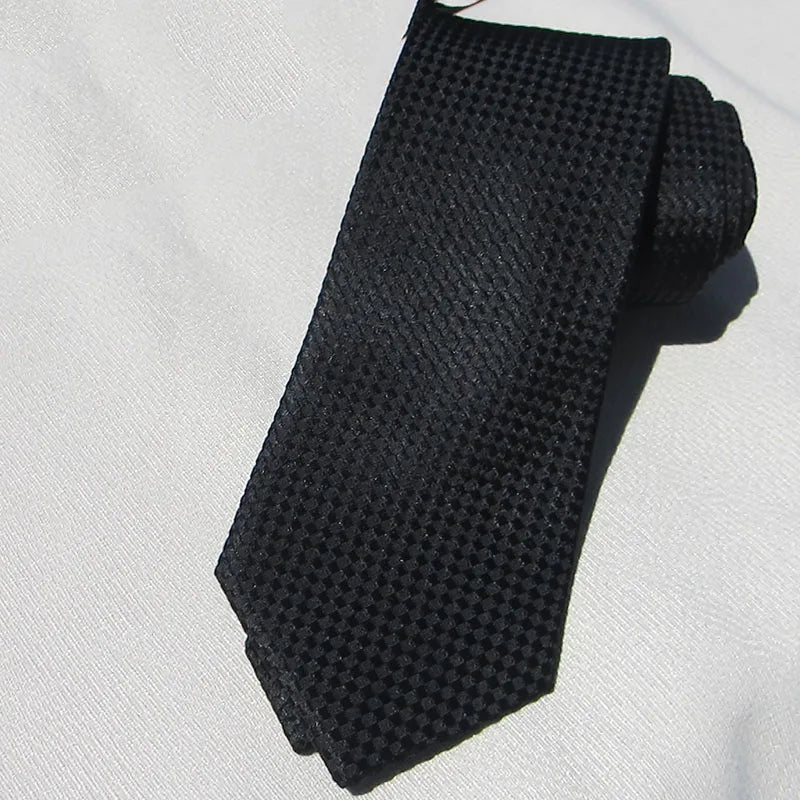 Business Black Men 100 Real Silk Tie Fashion Solid Suit Neckties Qme color5