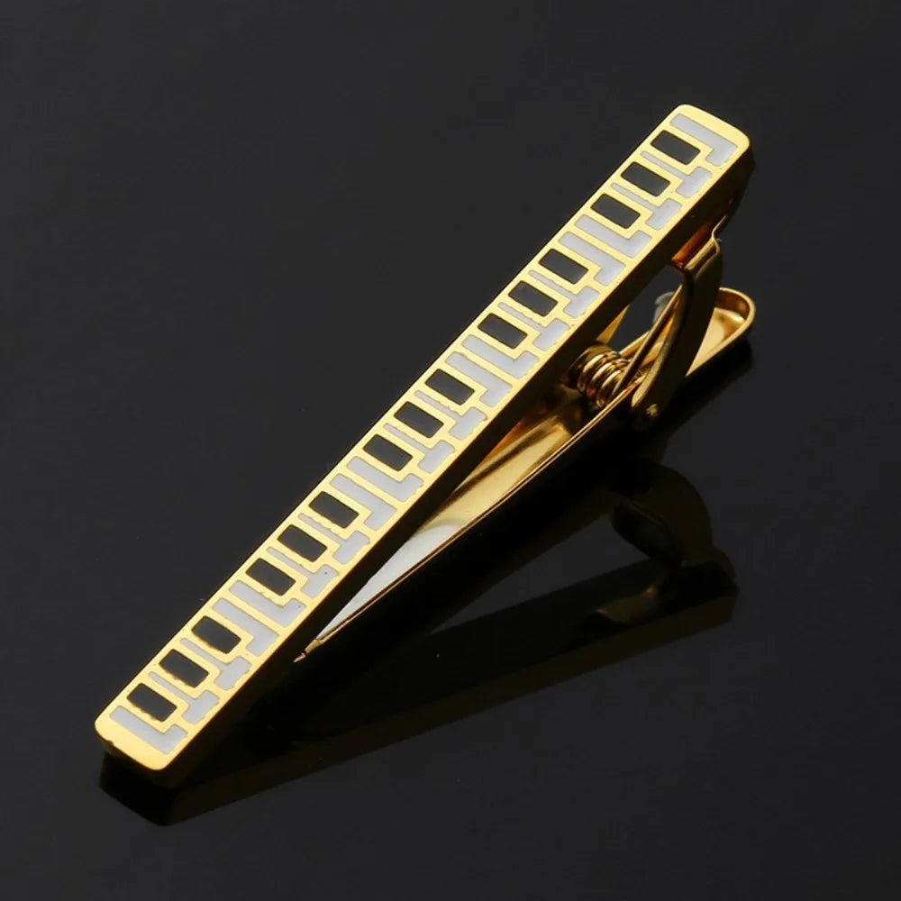 Treble Clef Guitar Tie Clip Titanium Steel Punk Music Note Pin Qme Style 1