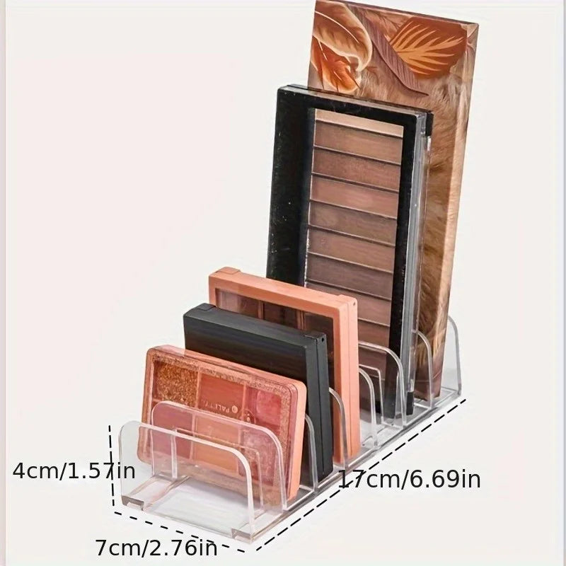 New Eyeshadow Palette Storage Boxes, Powder Drawer, Transparent Plastic Desktop Storage Rack for Cosmetics And Blush Qme