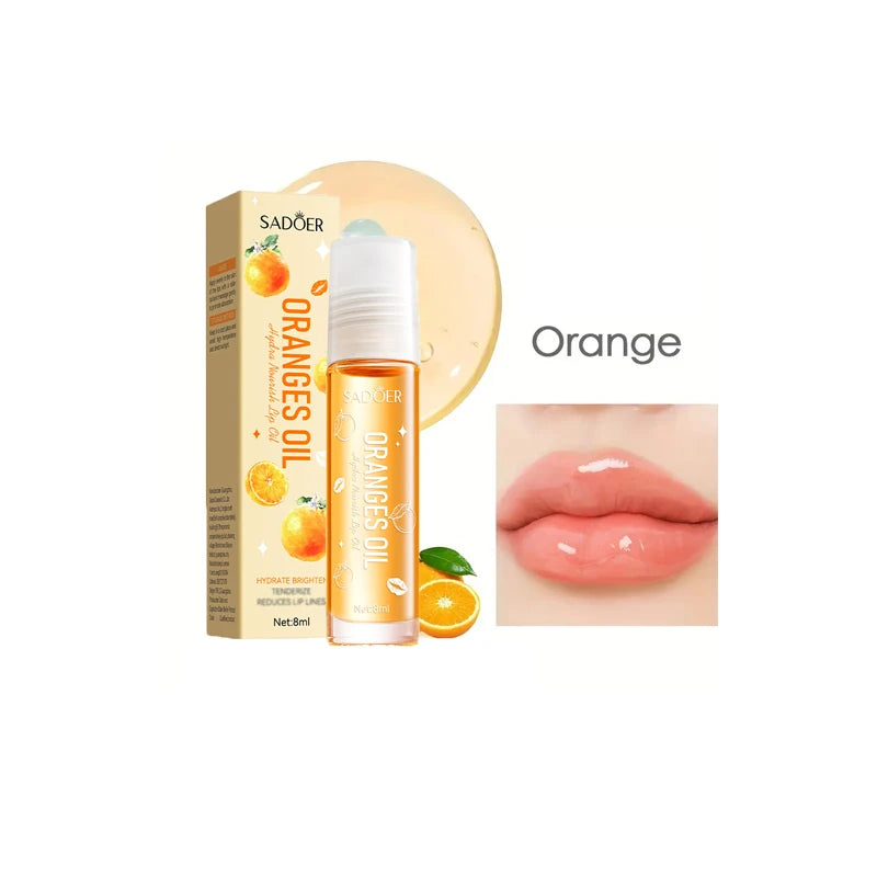 Shining Moisturizing Lip Oil Contains Vitamin E Used Drying Lips Qme orange