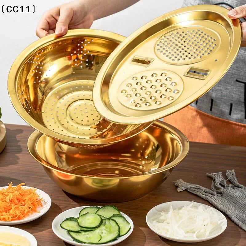 3-In-1 Stainless Steel Kitchen Equipped Built-in Grinding Qme
