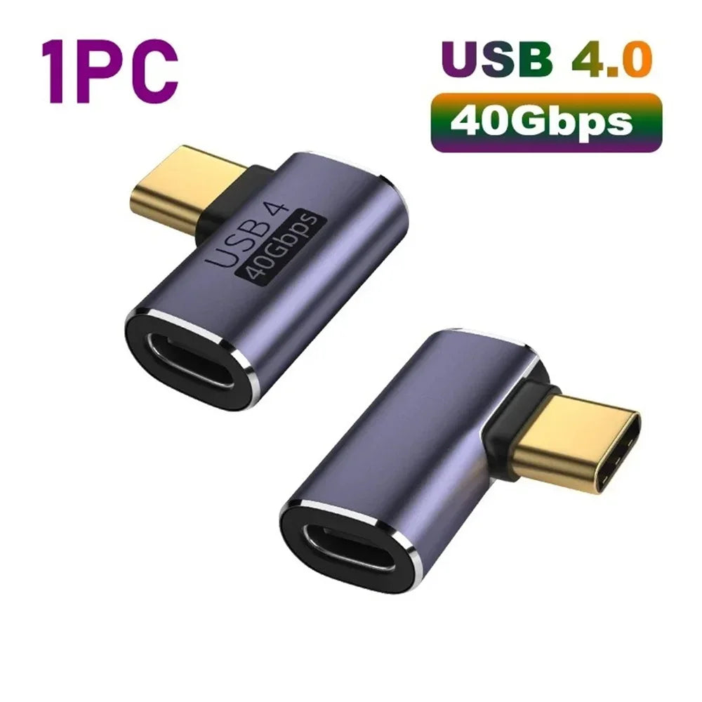 100W Type C OTG Adapter 40Gbps Data Transfer 8K60HZ USB C Converter PD Male To Female Connector For Phone Laptop PC USB Adapter Qme 40Gbps B