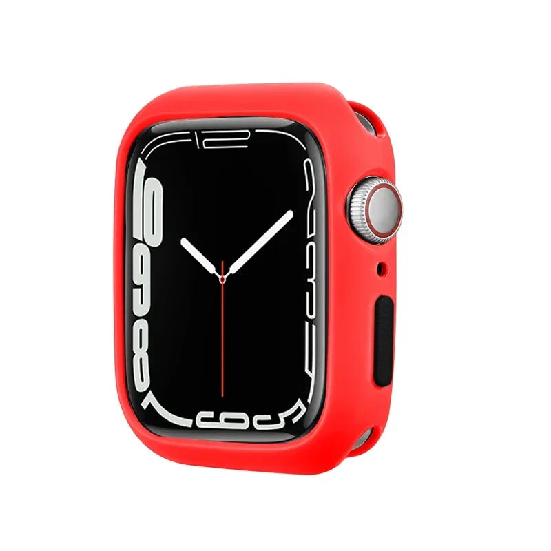 Candy Soft Silicone Case For Apple Watch Cover Ultra 9 8 7 6 Se 45mm 42mm 44mm 40mm 41mm 38mm rubber Protection watch for women Qme