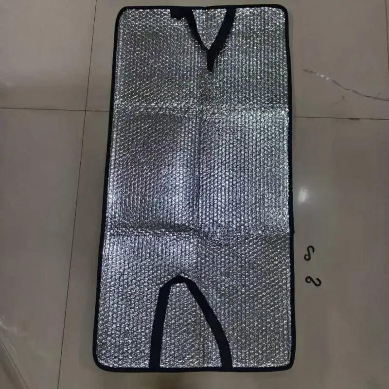Outdoor Air Conditioner Cover Rainproof Sun Resistant Aluminum Foil Dust Cover With Elastic Band Lifting Loop Qme A3