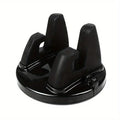 360° Rotating Universal Car Phone Mount - Anti-slip Dashboard GPS Navigator - Secure Fit for All Phones Qme Black