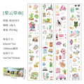 60mm*200cm/4roll Vintage Stamp Washi Die-cutting Tape Decorative collage Diary Album Scrapbooking material Craft Supplies Qme A