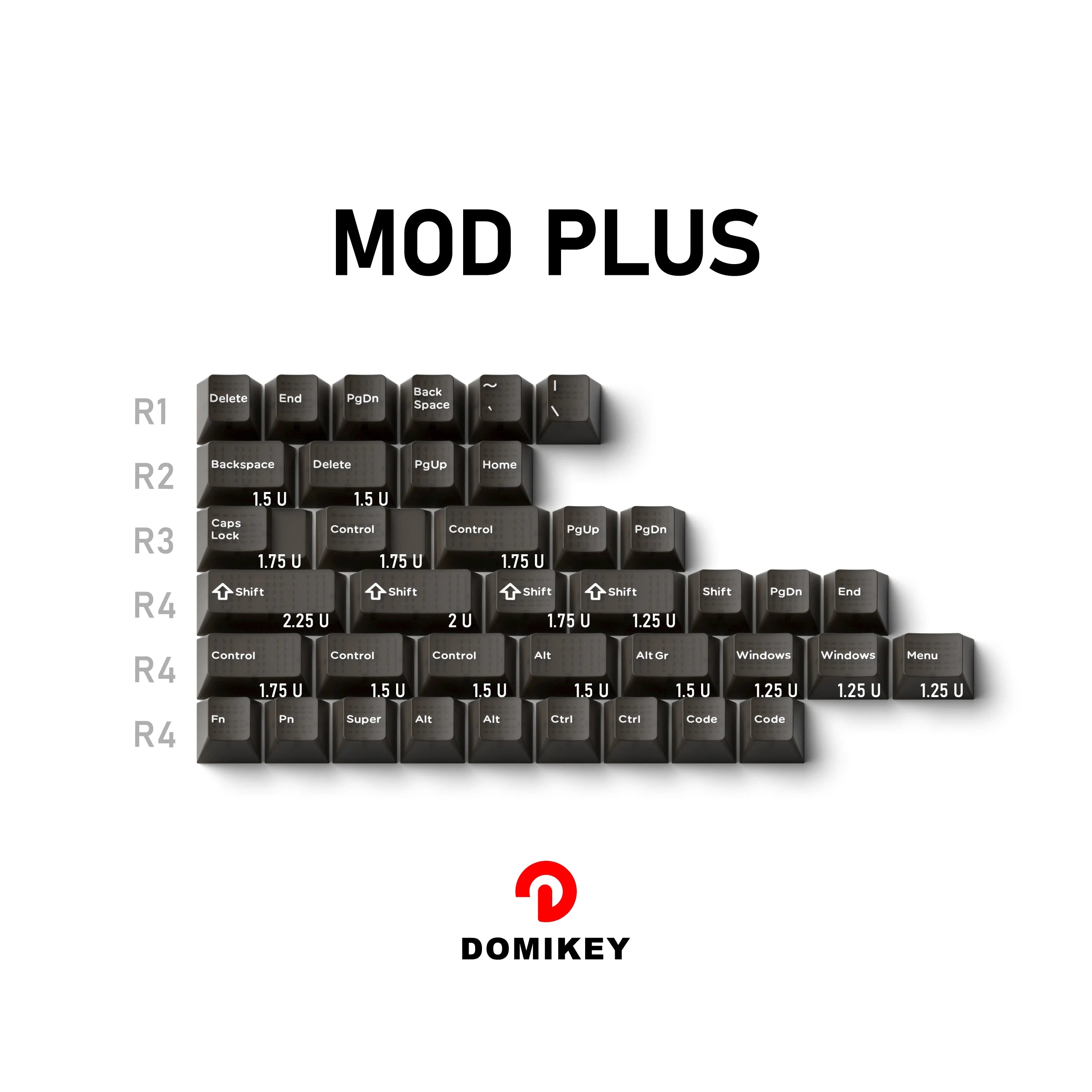 Domikey Obsidian Mechanical Keyboard WOB Cherry Profile ABS Keycaps Black White Triple Double Japanese Black Translucent Keycaps Qme MOD PLUS
