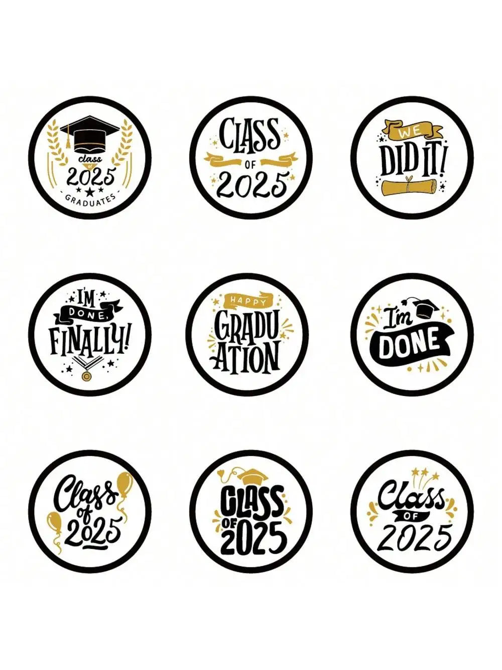 Graduation Season Sticker Label Party Decoration Candy Food Stickers Qme