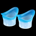 Reusable Silicone Eyewash Cup Soft Eye Bath Device Ocular Irrigation Qme Blue