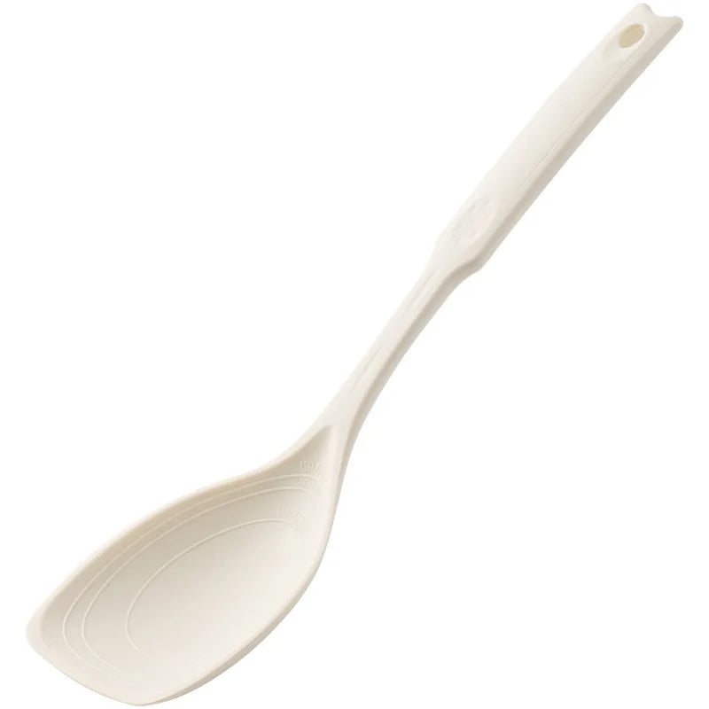 Large Silicone Cooking Spatula Spoon High Temperature Resistant Non-stick Pan Special Cooking Shovel Spoon Kitchen Utensil Qme White