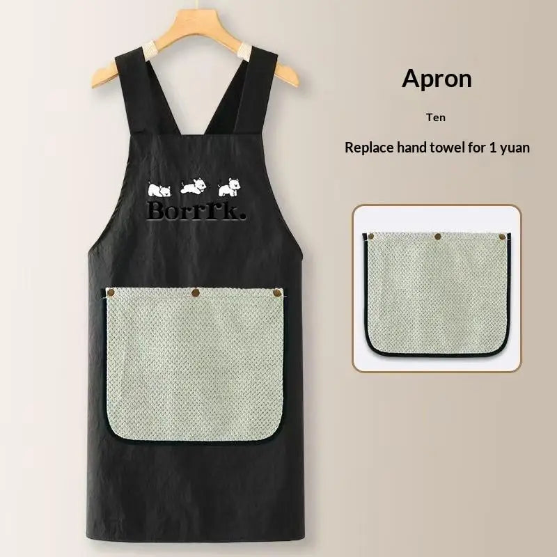 Kitchen Household Cooking Apron Men Women Oil-Proof Waterproof Adult Waist Fashion Coffee Overalls Apron Kitchen Accessories Qme A1