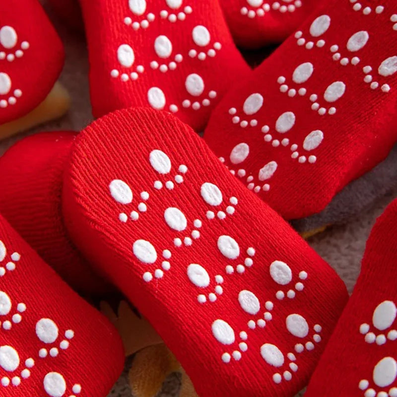 Kids Children's Socks for Girls Boys Non-slip Print Cotton Toddler Baby Christmas Socks for Newborns Infant Short Socks Clothing Qme