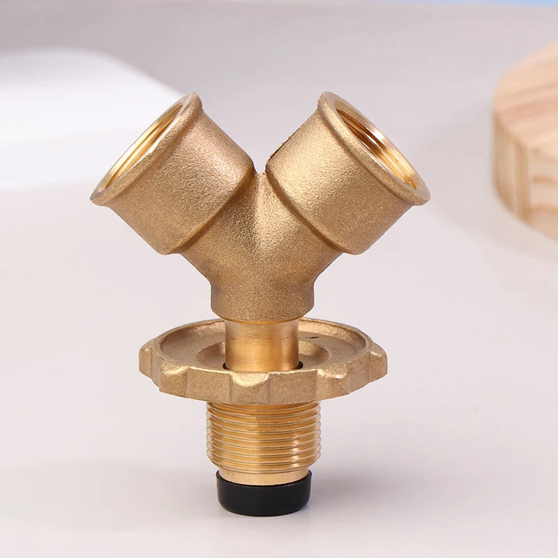 Gas Burner Heater Cylinder Connection Port Y Splitter Three Way Valve Qme