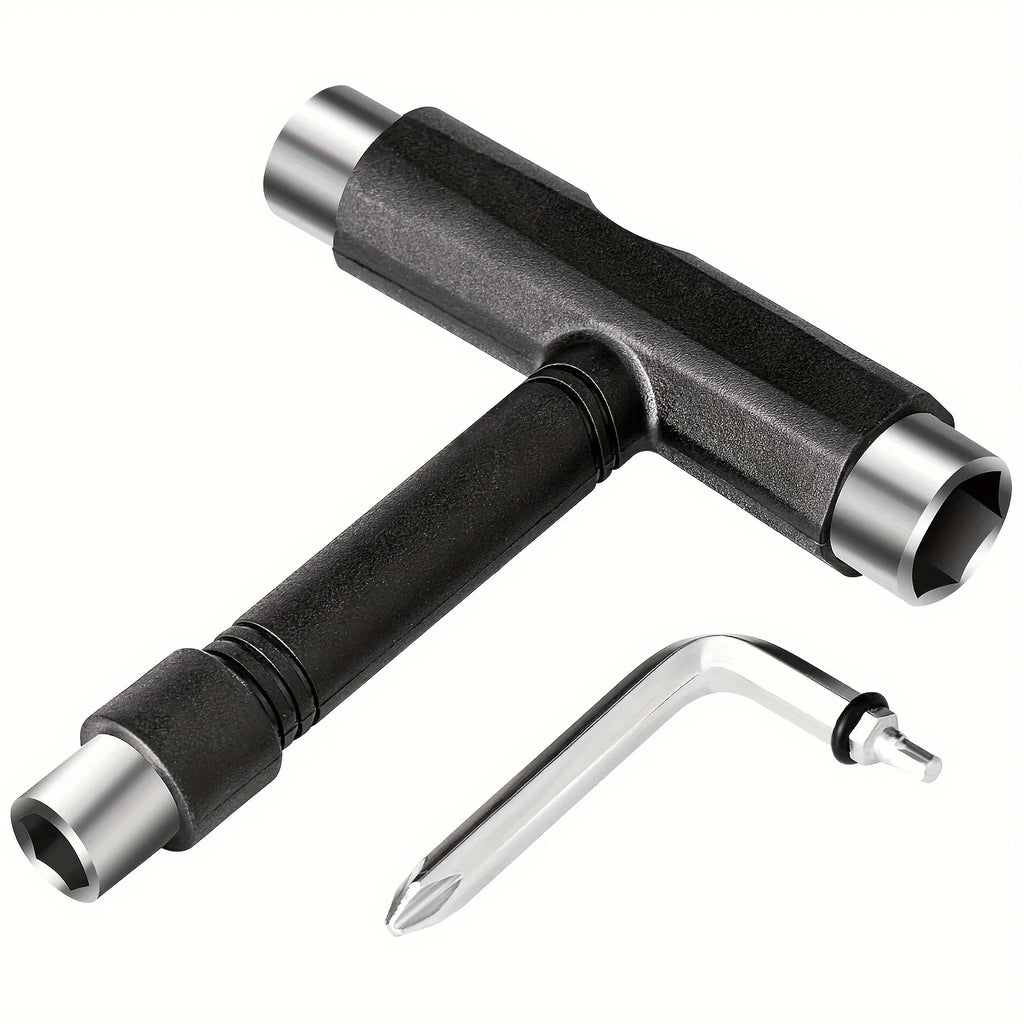 Skate T-Tool With Allen Wrench - Multi-functional Skateboard Tool Set Qme