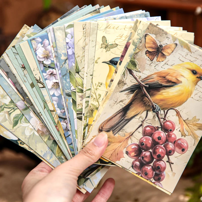 32 Pcs Animal Christmas Theme Greeting Cards Set, Thick Paper for Friends Greeting Thank You Letter Scrapbooking Journaling Qme