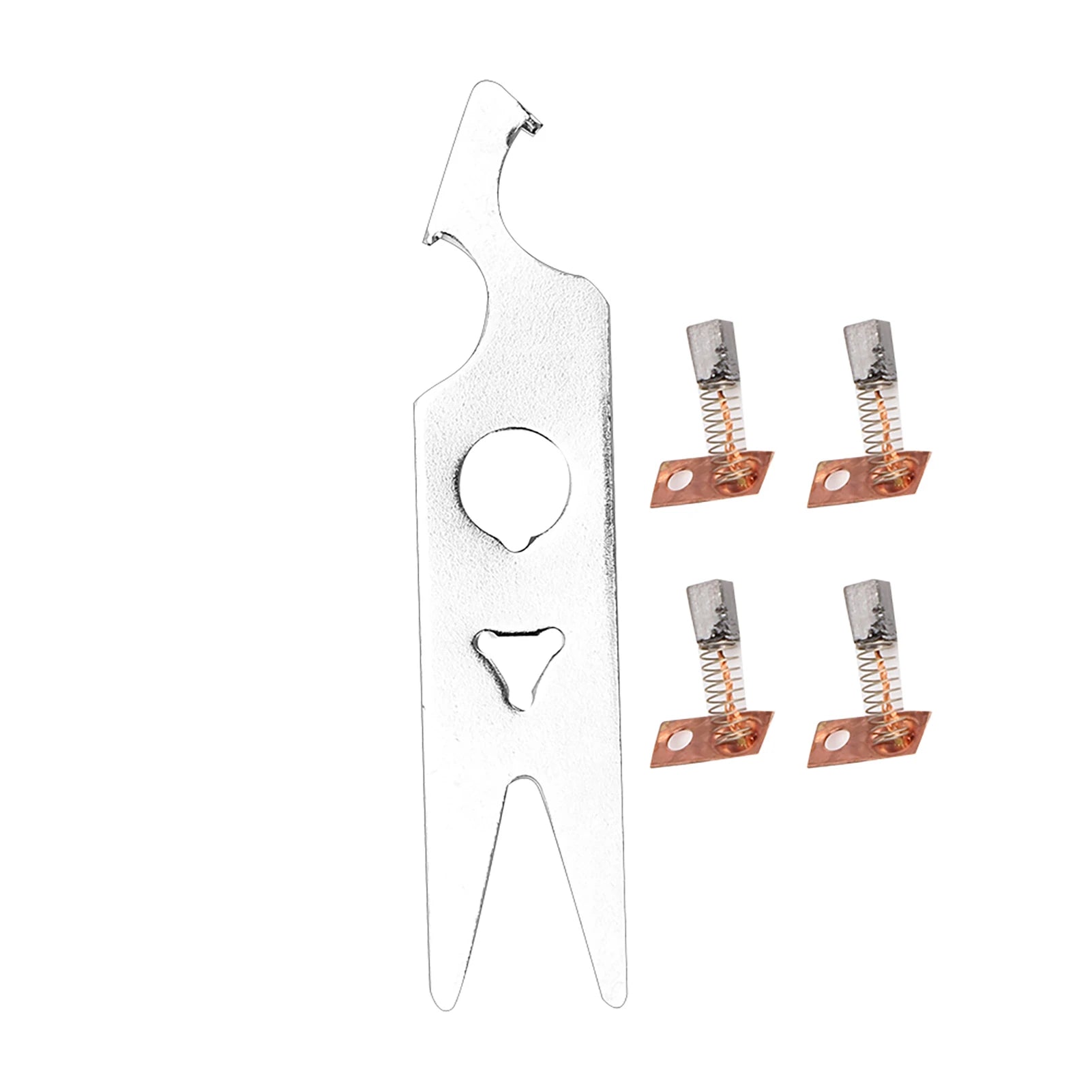 Nail Drill Handpiece Carbon Brush 2 Pairs Carbon Brush Wrench Set Nail Drill Handpiece Accessory Replacement Part Carbon Brush Qme