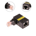 360 Rotatable Network Plug RJ45 Gigabit Adapter 90 Degrees Right Qme Default Title