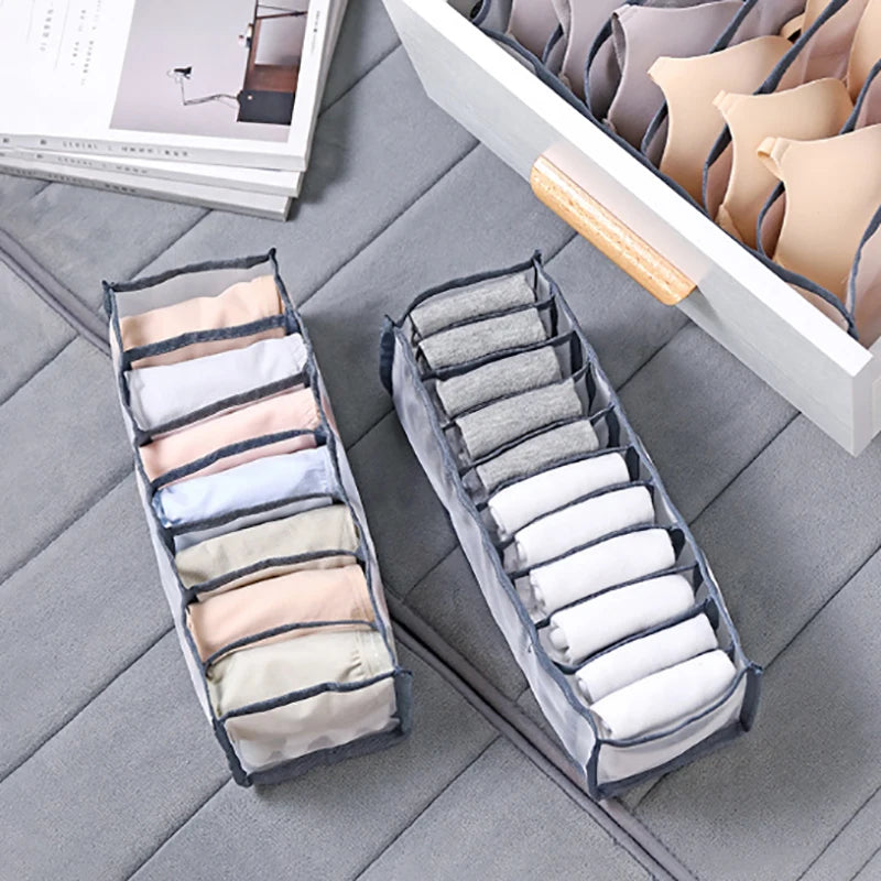 Wardrobe Clothes Organizer Drawers Separator Boxes Underwear Bra Qme