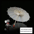 20/30/40/60/84CM Paper Umbrella Blank DIY Handmade Painting Supplies Long-handle Blank Photography Prop Qme 20cm