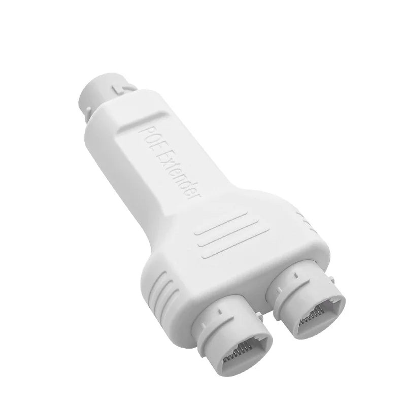 New Outdoor Waterproof standard 10/100Mps 1 in 2 out POE Extender/Repeater 30W Factory Direct Sales Qme