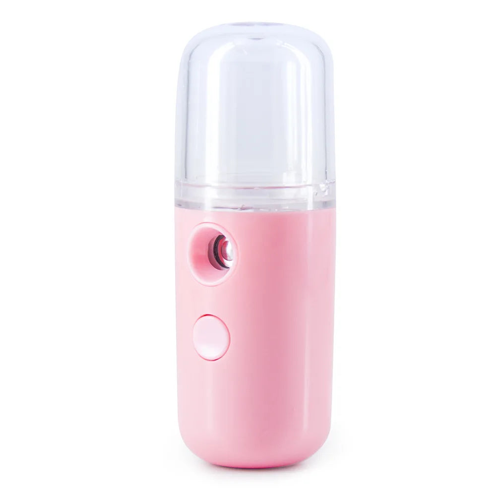 USB Mist Facial Sprayer Humidifier Rechargeable Nebulizer Face Qme Pink China Mainland
