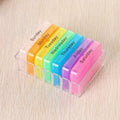 28Grid Portable Small Medicine Box 7-day Medication Packaging Qme A