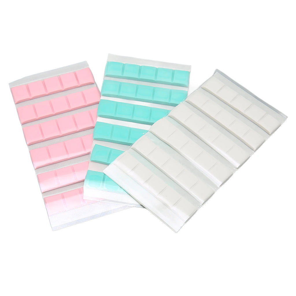 Adhesive Nail Clay Manicure Clay Adhesive Reusable Removable Nail Art Stand Clay for False Nail Tips Display Practice 3 Colors Qme