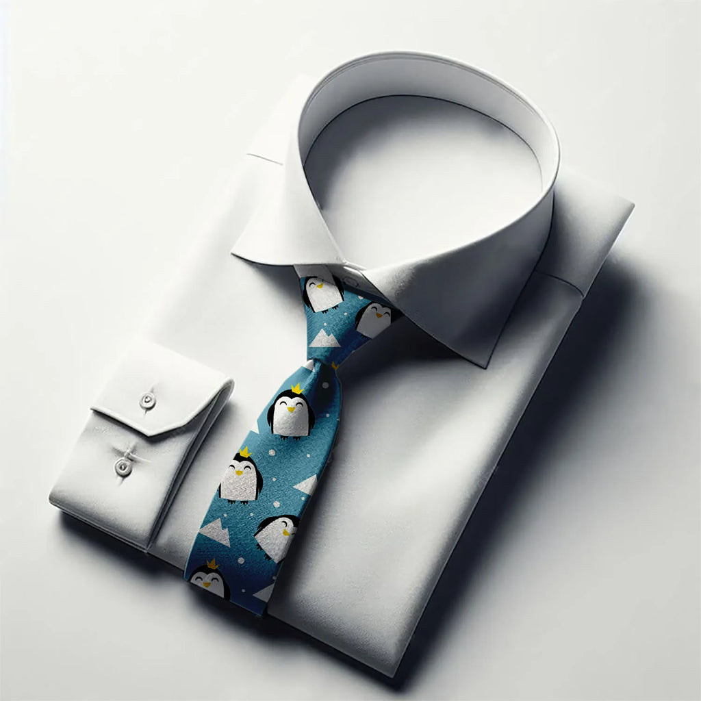 Suitable Men Cute Interesting Penguin Dark Tie Hip-hop Street Shirt Qme