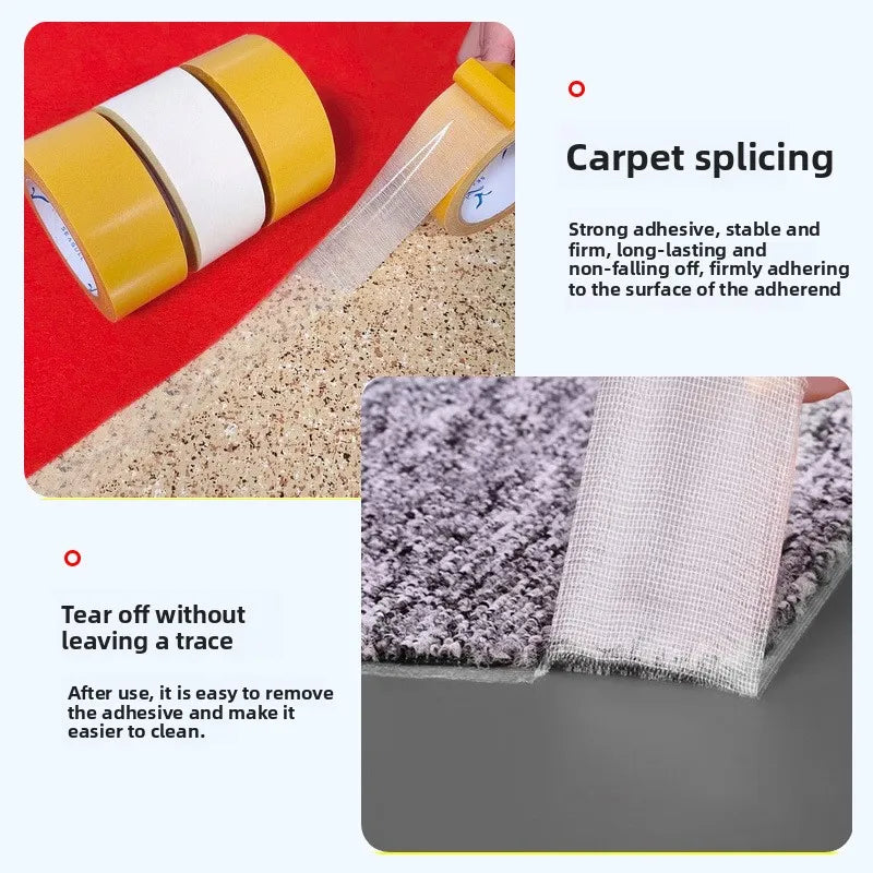 Super Sticky High-Viscosity Double-Sided Adhesive Tape - Perfect for Carpet Leather Wall & Floor Fixing Qme