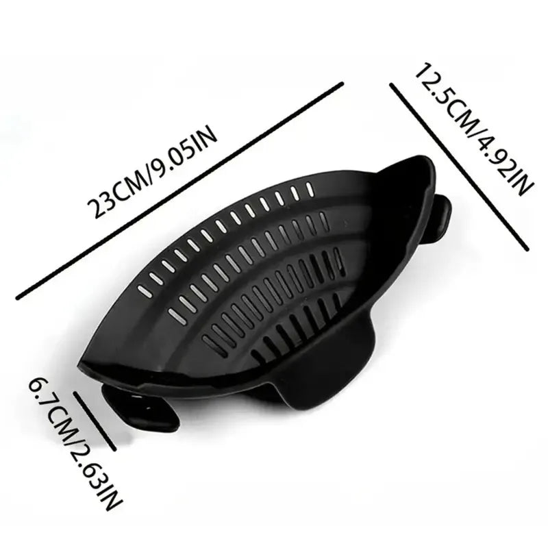 Adjustable Pot Strainer Clip-on Kitchen Pots Pans Bowls Stainless Qme