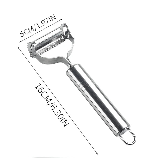 2in1 Stainless Steel Vegetable Peeler Potato Peeler Multi-function Carrot Grater Fruit Tools Kitchen Accessories Cuisine Pelador Qme 2in1