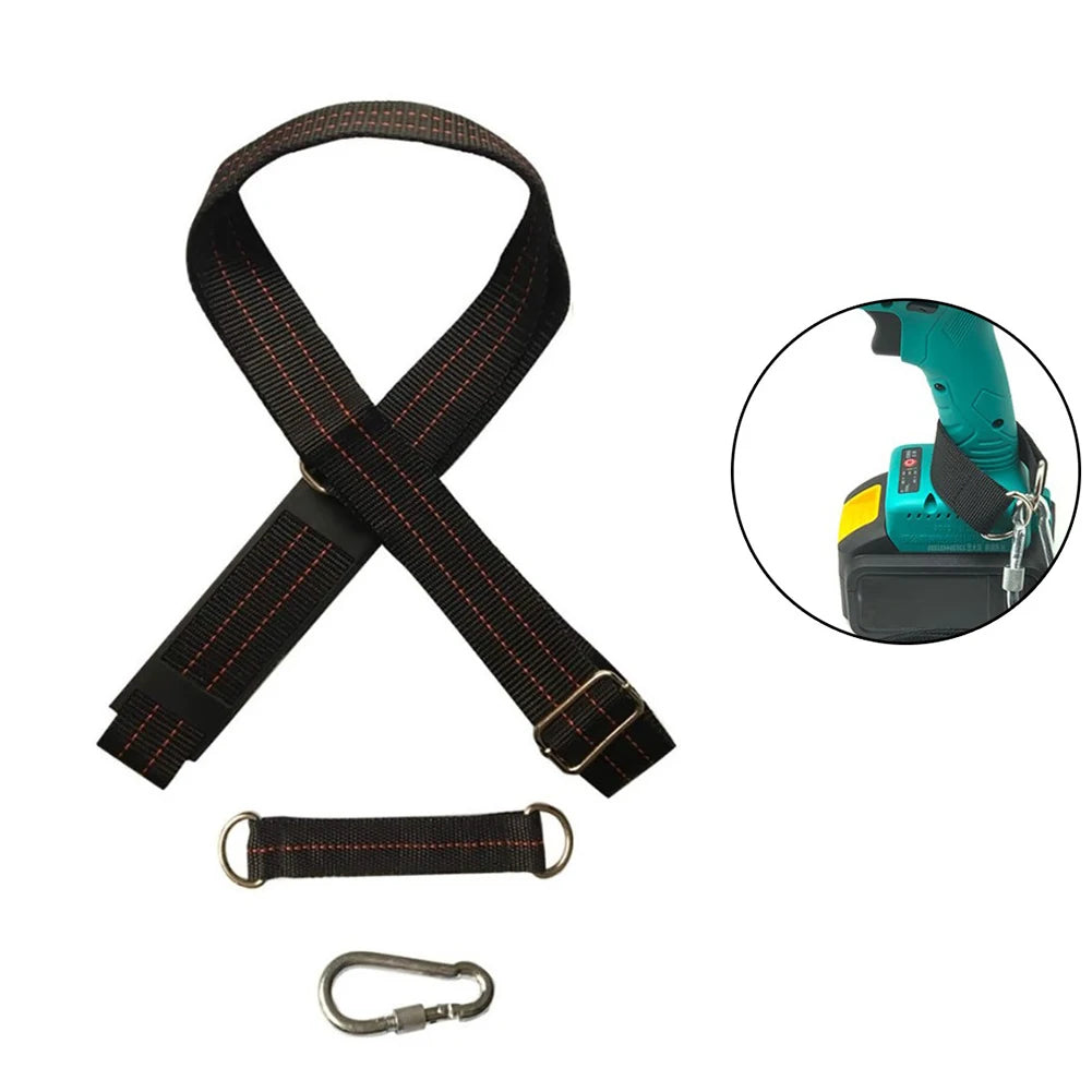 1Pc Cordless Drill Wrench Shoulder Strap Harness Tool For Screwdriver Hammer Lithium Ion Wrench Strap Power Tool Qme