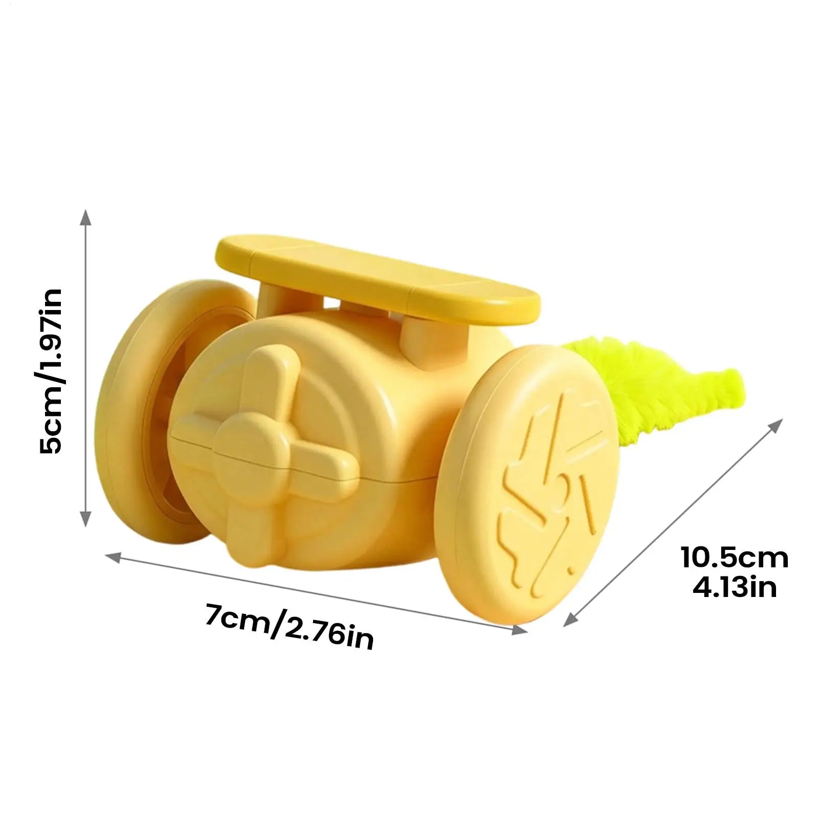 Indoor Cat Toys Rechargeable Tail-Swaying Teaser Automatic Obstacle Avoidance Cat Toy For Small Medium Large Indoor Outdoor Home Qme