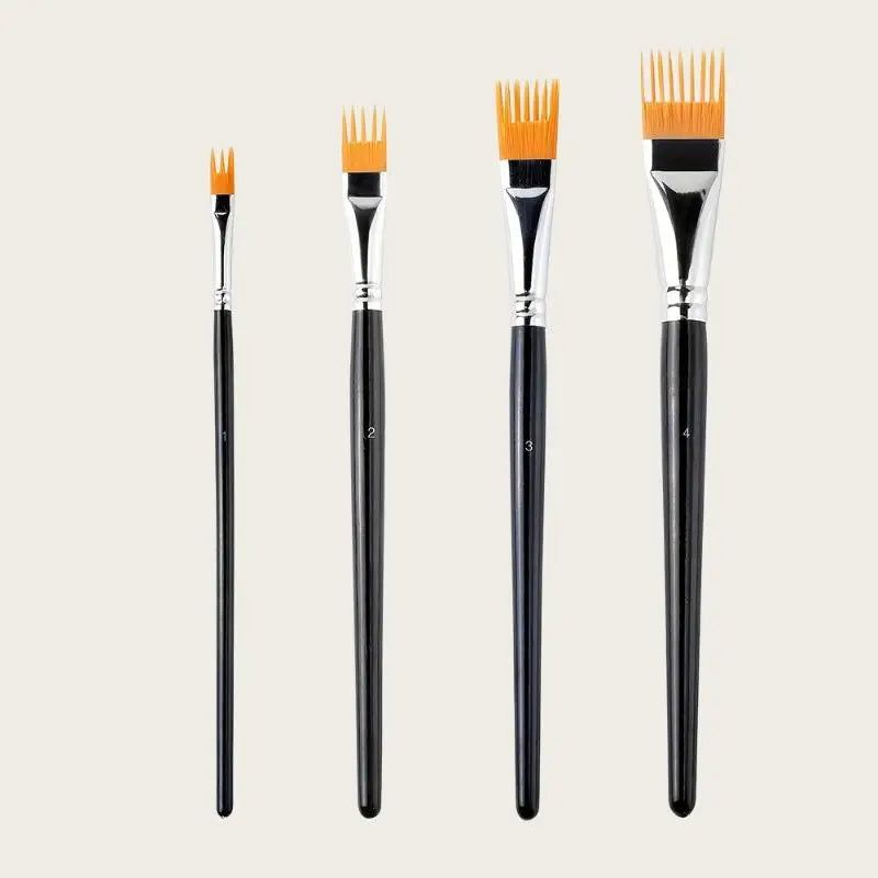 Serrated Shape Paintbrush Watercolor Oil Digital Painting Landscape Qme