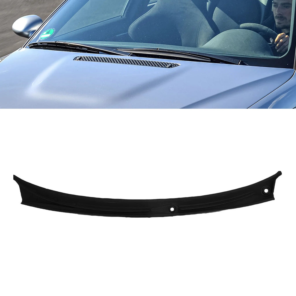 Car Windshield Wiper Grille Cover 51718208483 ABS Wiper Cowl Vent Grille Cover Replacement for BMW 3 Series E46 1997-2006 Qme